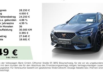 Cupra Formentor 29.550 km 28.250 &euro; Lauf an der Pegnitz 91207