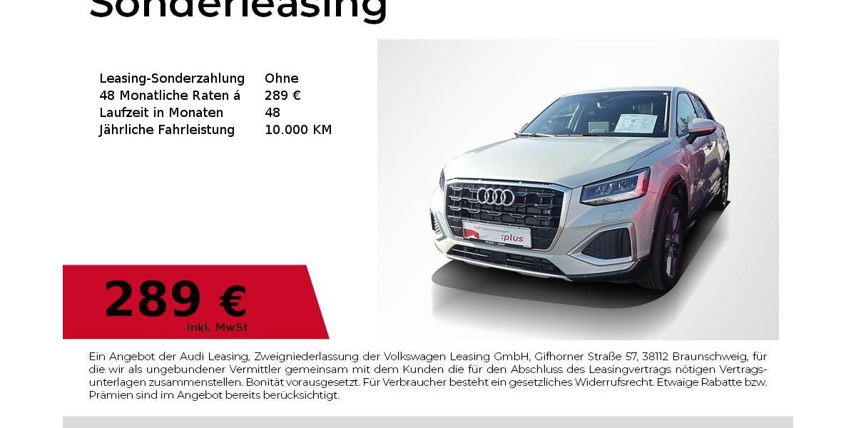 Audi Q2 10.100 km 33.780 &euro; Lauf an der Pegnitz 91207