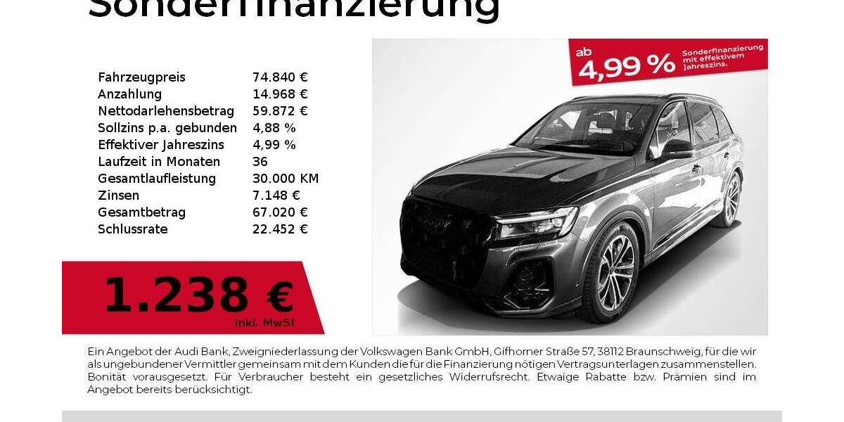 Audi Q7 11.480 km 74.840 &euro; Nürnberg 90441