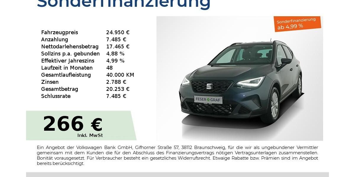 Seat Arona 8.750 km 24.950 &euro; Nürnberg 90441