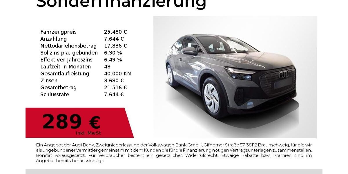 Audi Q4 e-tron 39.950 km 25.480 &euro; Nürnberg 90411