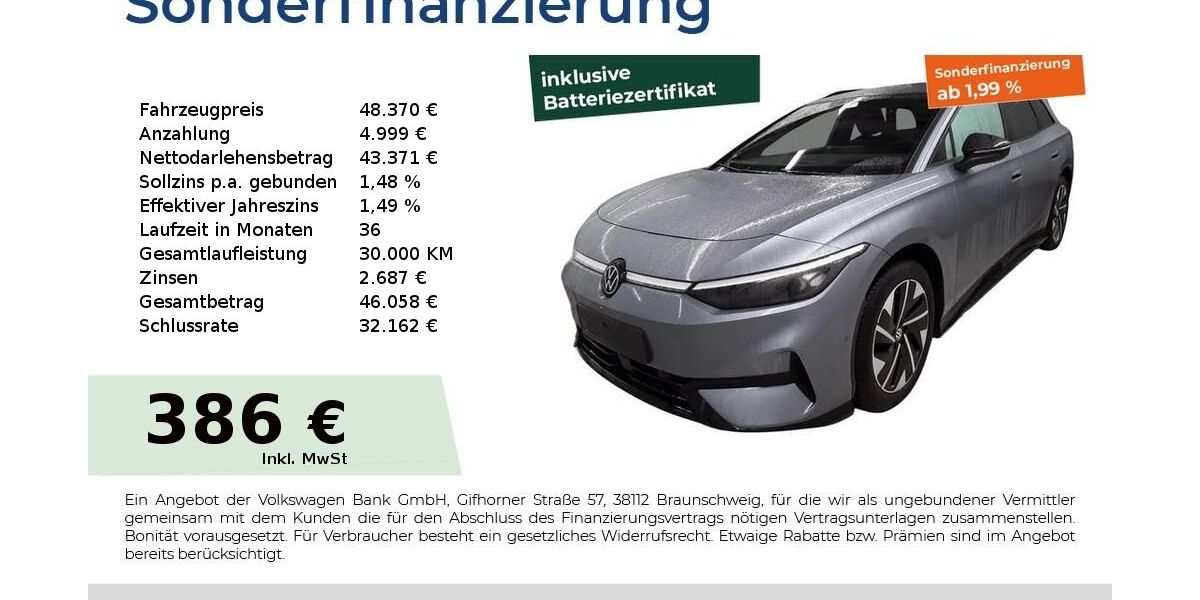 VW ID.7 20.603 km 48.270 &euro; Fürth 90763