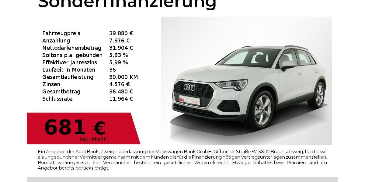 Audi Q3 8.900 km 38.880 &euro; Nürnberg 90441