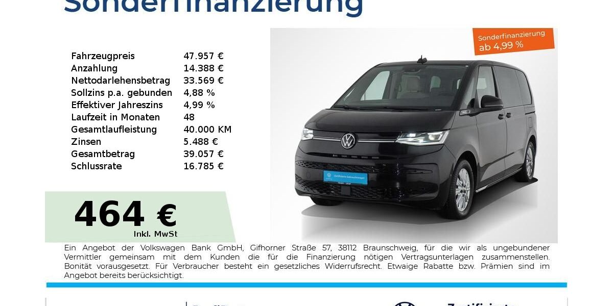 VW T7 Multivan 9.450 km 47.719 &euro; Nürnberg 90441