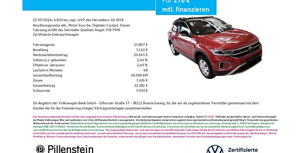 VW T-Roc 4.850 km 25.807 &euro; Fürth 90762