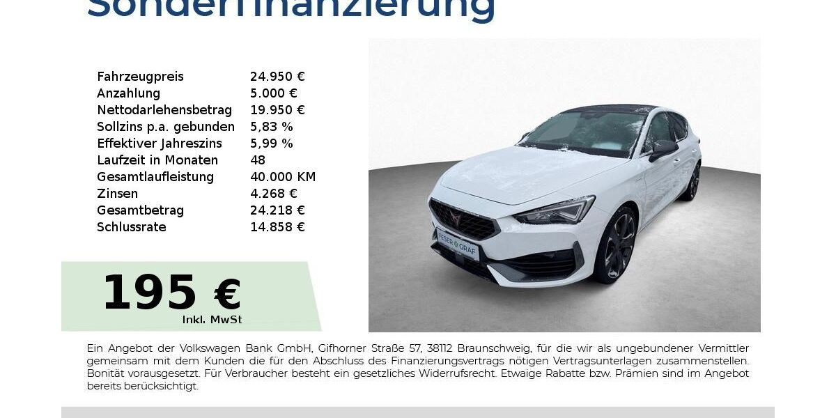 Cupra Leon 34.950 km 24.950 &euro; Schwabach 91126