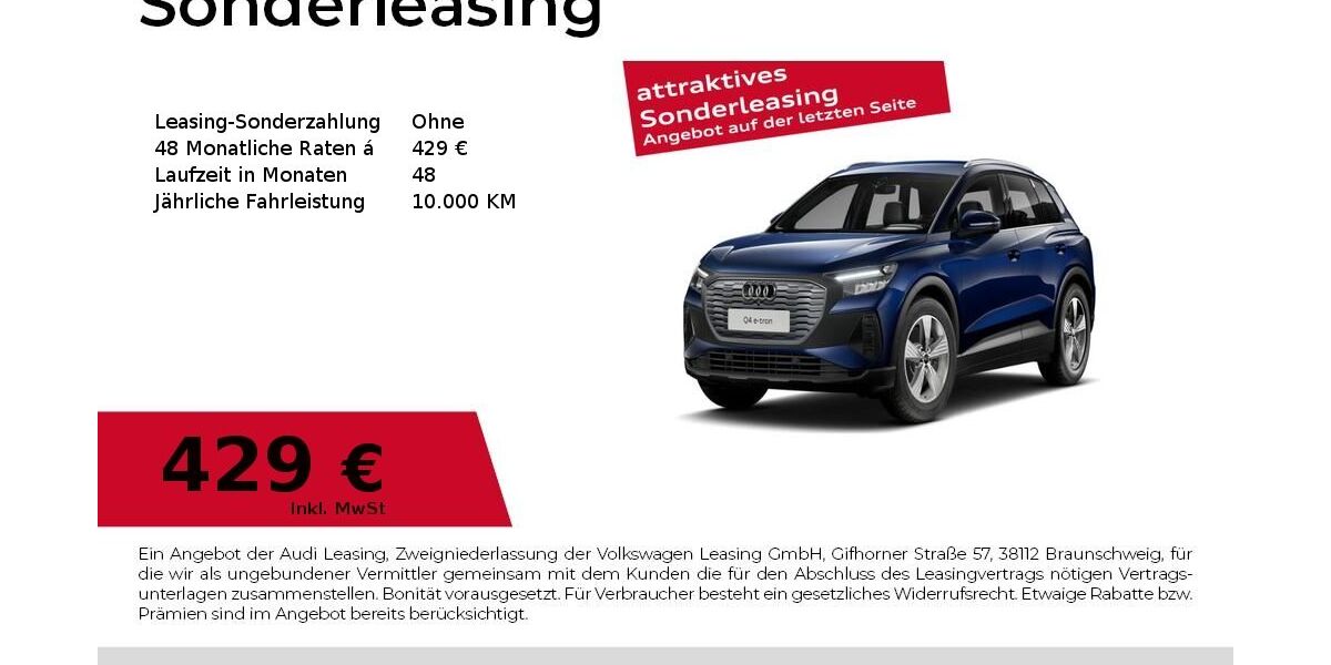 Audi Q4 e-tron 10.040 km 42.980 &euro; Fürth 90763