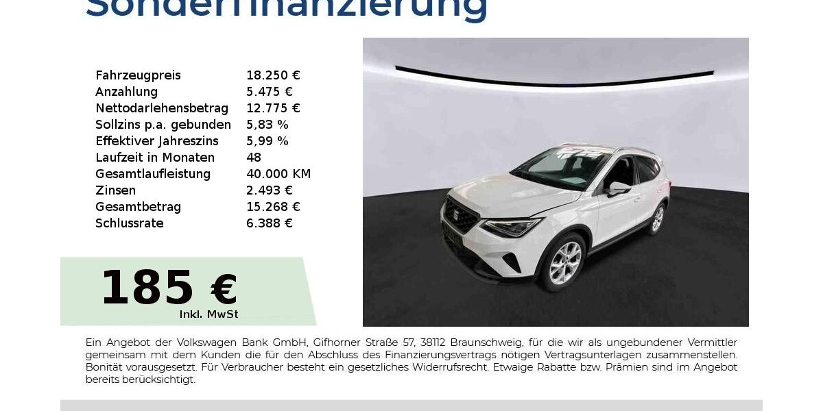 Seat Arona 45.350 km 18.250 &euro; Nürnberg 90431