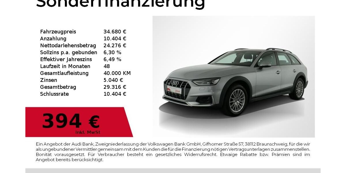 Audi A4 Allroad 28.950 km 34.680 &euro; Nürnberg 90411