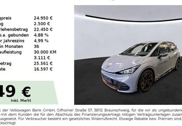 Cupra Born 19.850 km 24.950 &euro; Lauf an der Pegnitz 91207