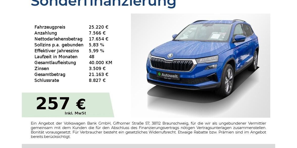 Skoda Karoq 84.350 km 24.880 &euro; Nürnberg 90431