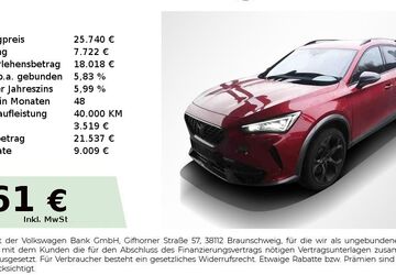 Cupra Formentor 39.350 km 25.740 &euro; Nürnberg 90431