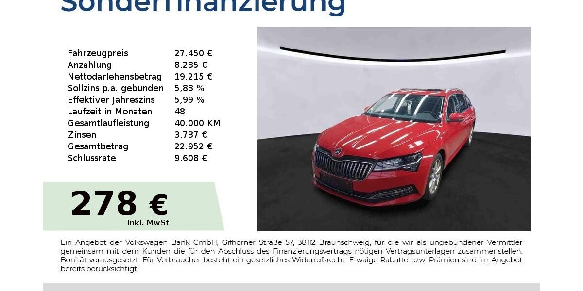 Skoda Superb 101.750 km 27.450 &euro; Nürnberg 90431